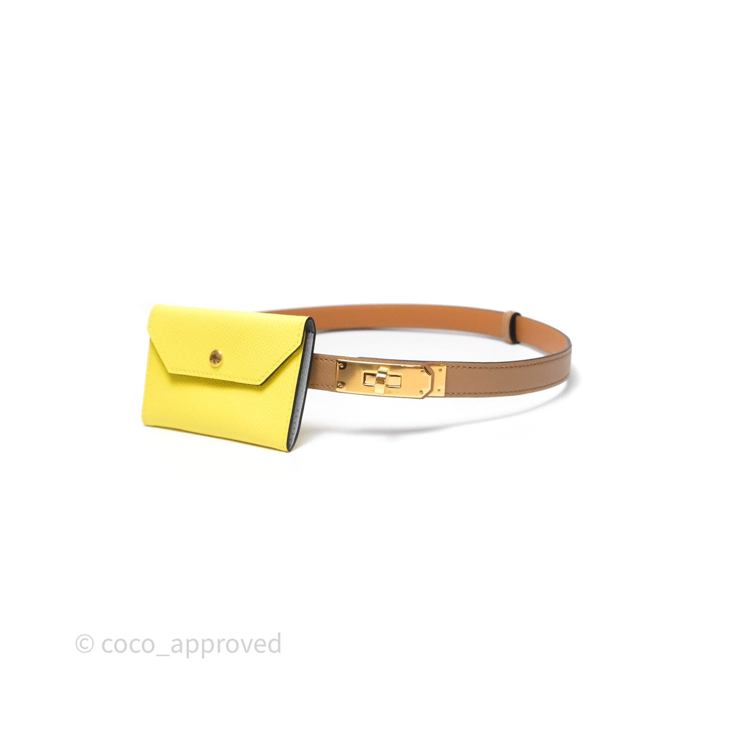 Hermès Kelly Pocket 18 Belt Chai 0M Epsom Gold Hardware