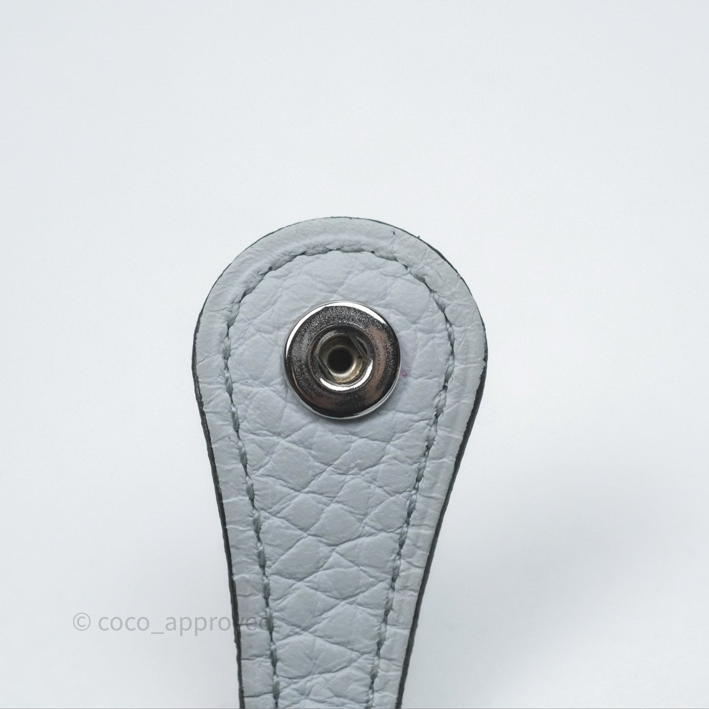 Hermès Mini Evelyne 16 Bleu Pale 08 Clemence Palladium Hardware