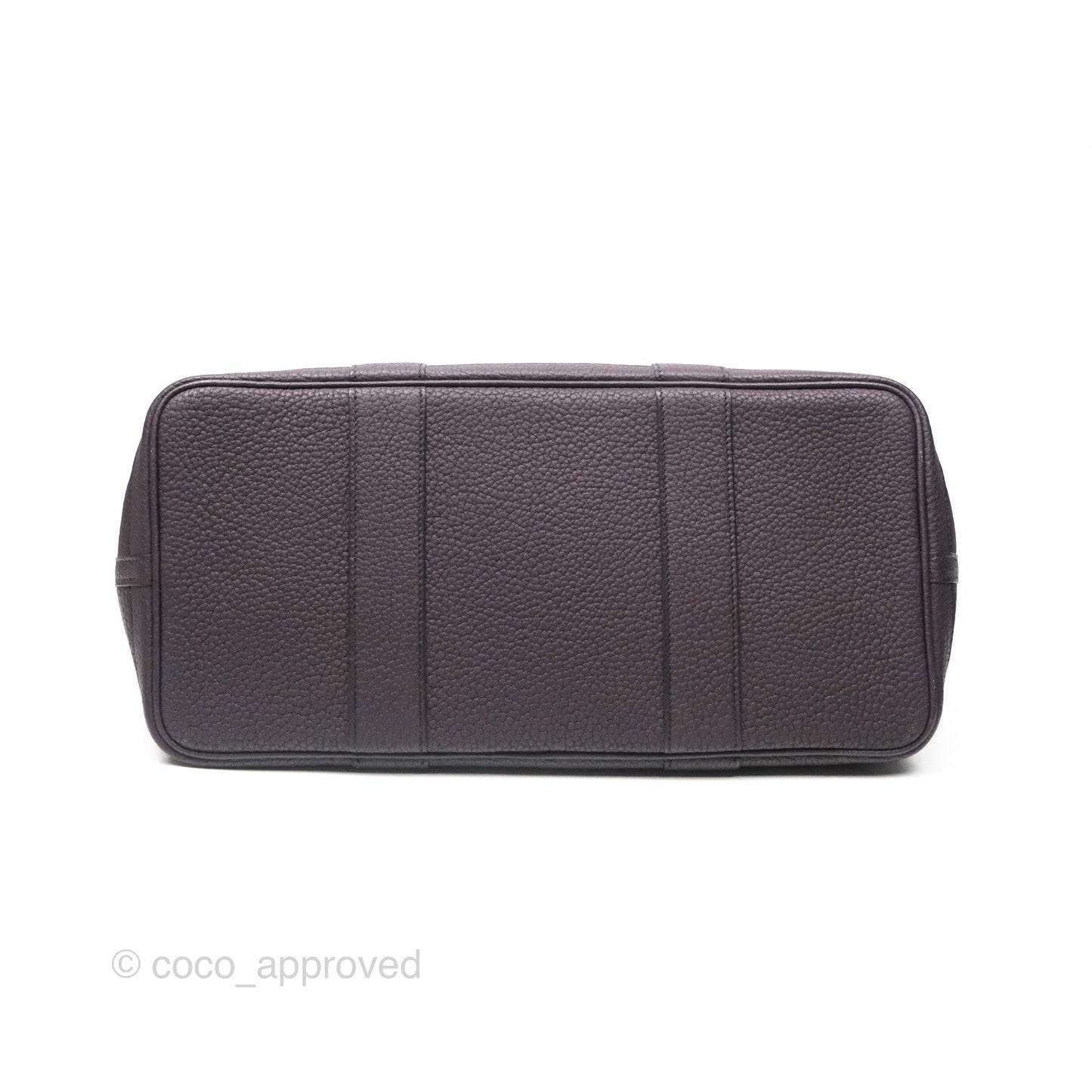 Hermes Garden Party 36 Veau Negonda 59 Raisin Palladium Hardware