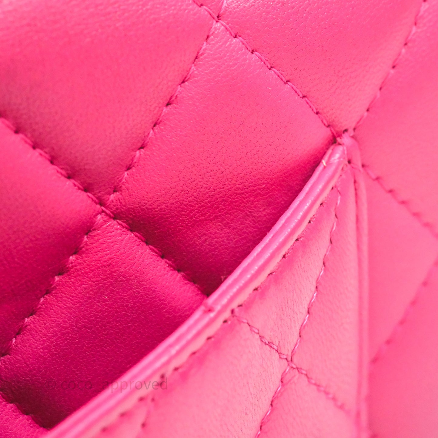 Chanel Quilted Wallet on Chain WOC Pink Lambskin Silver Hardware