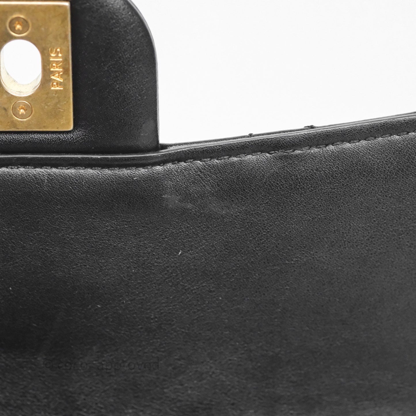 Chanel Mini Moon Messenger Bag Black Calfskin Aged Gold Hardware