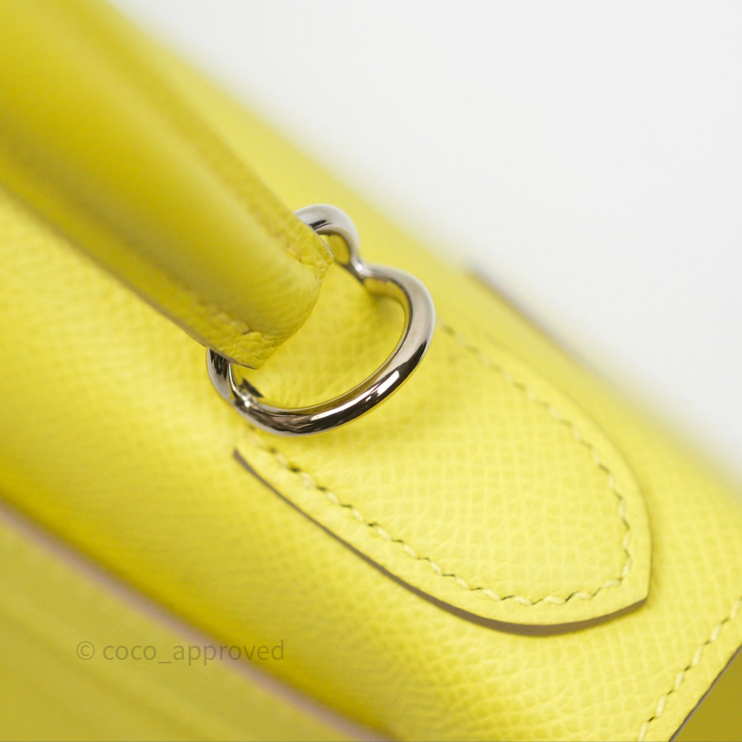 Hermès Kelly 28 Lime 9R Epsom Palladium Hardware