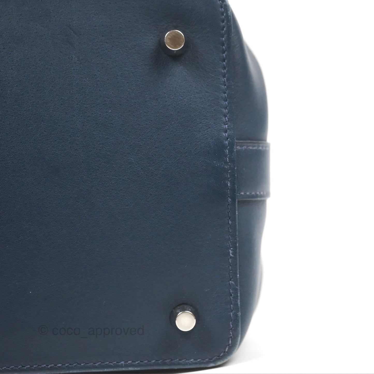 Hermès ToolBox 20 Navy Swift Palladium Hardware