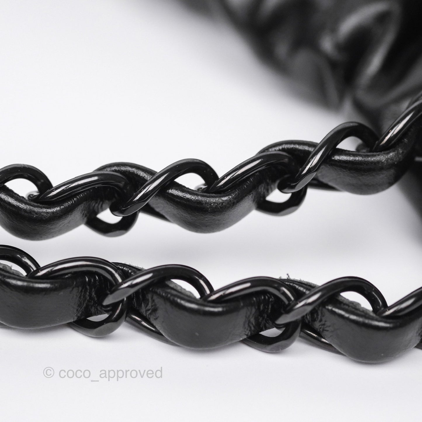 Chanel 22 Small Quilted So Black Shiny Crumpled Calfskin