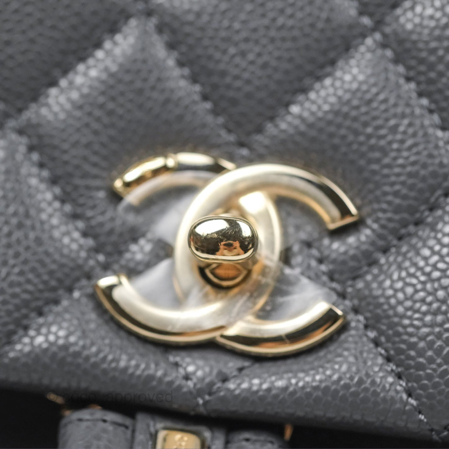 Chanel Duma Backpack Medium Grey Caviar Gold Hardware