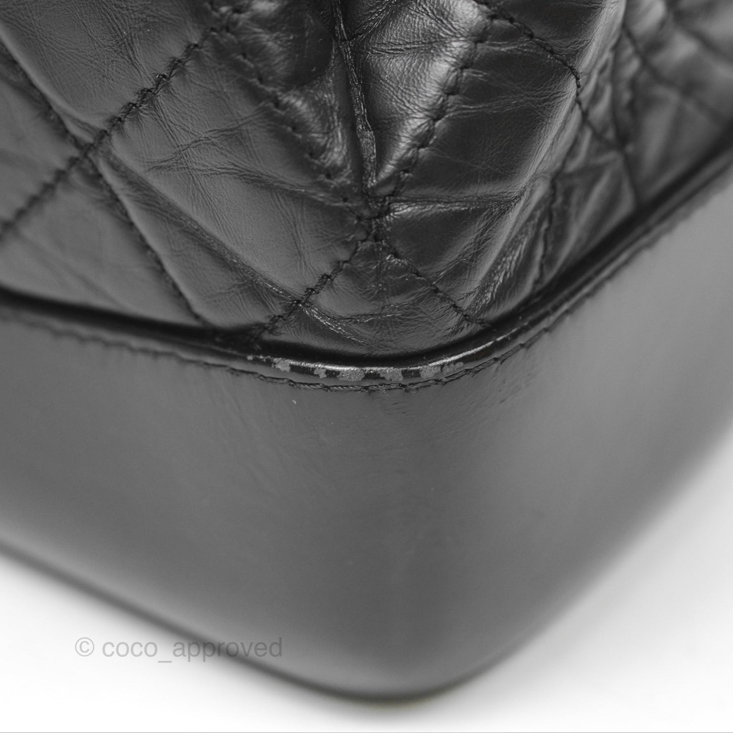 Chanel Small Gabrielle Backpack Black Aged Calfskin