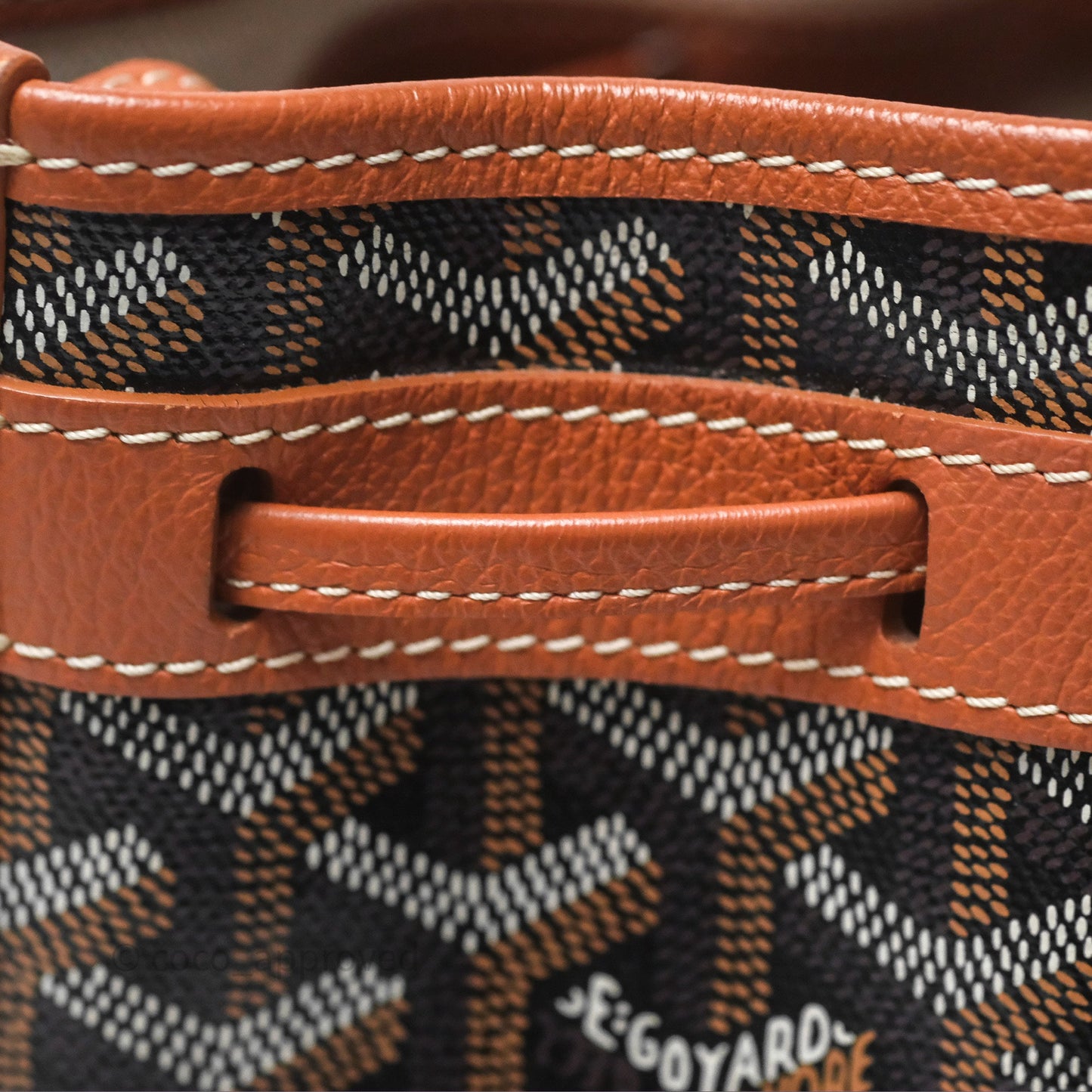 Goyard Petit Flot Bucket Bag Black & Tan Goyardine