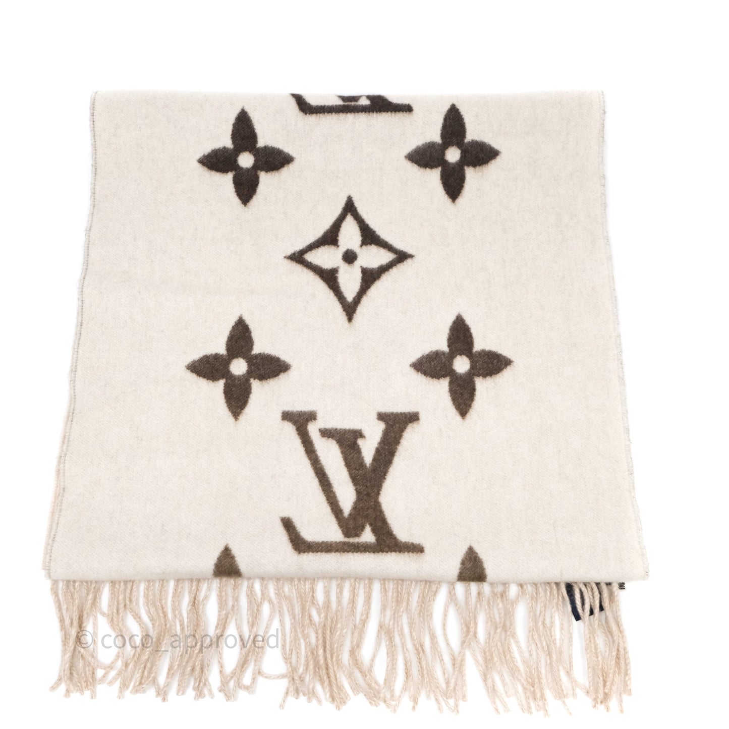 Louis Vuitton Reykjavik Gradient Scarf Cashmere Beige