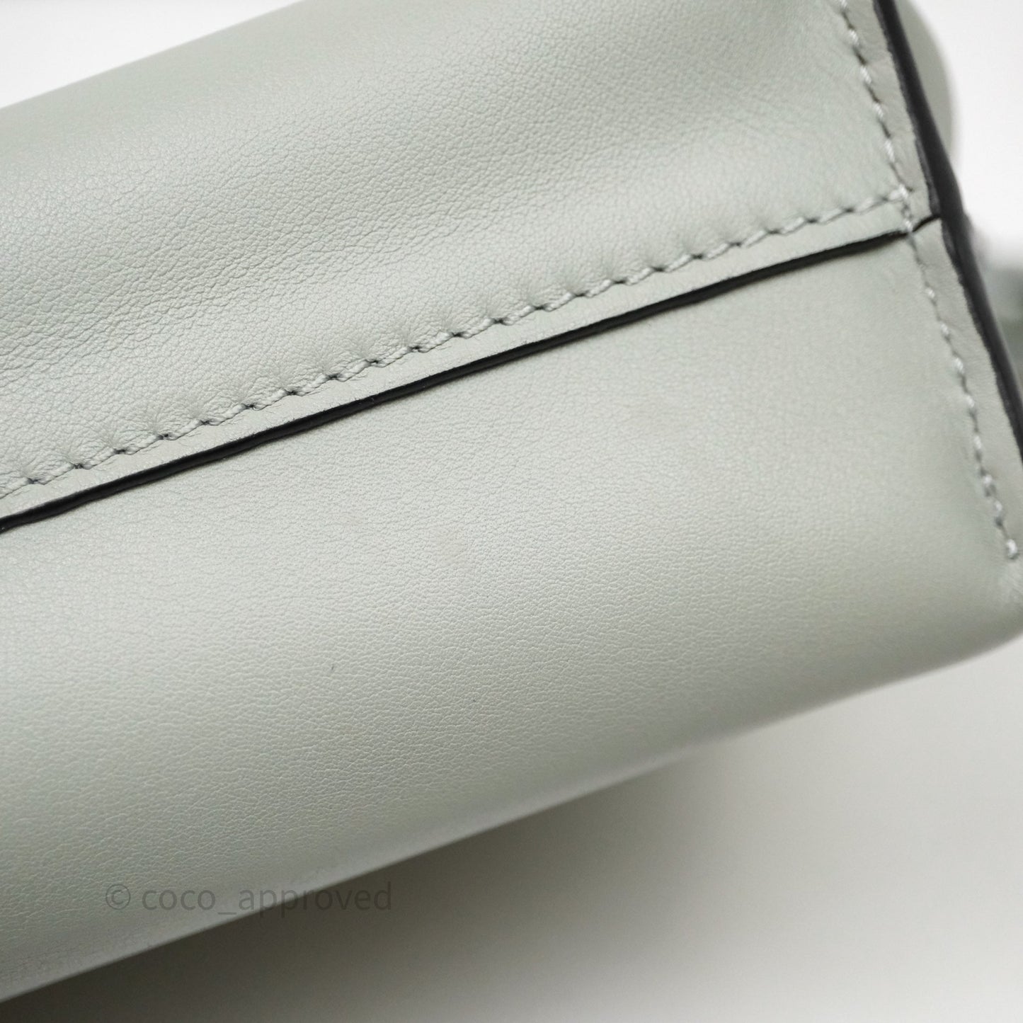 Loewe Flamenco Mini Clutch Bag Calfskin Green