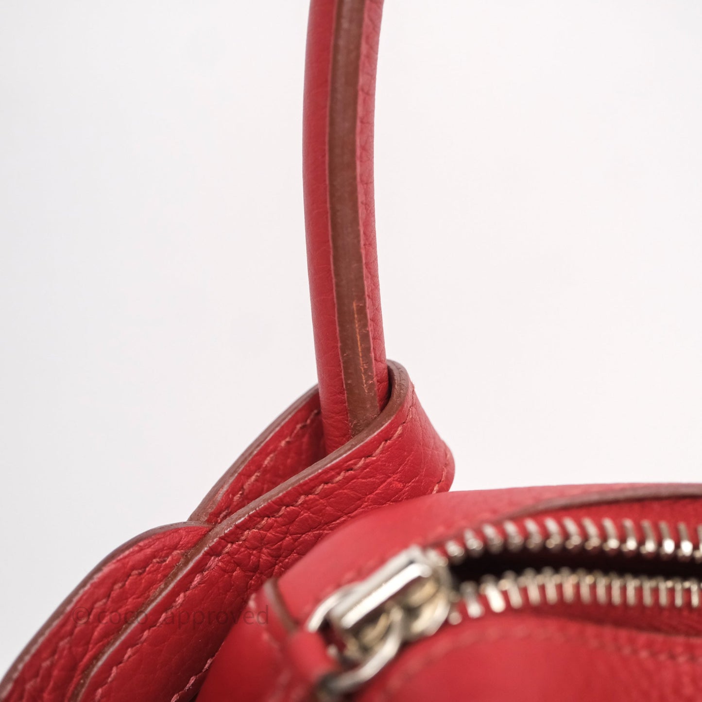 Hermès Lindy 30 Rouge Garance 54 Clemence Palladium Hardware