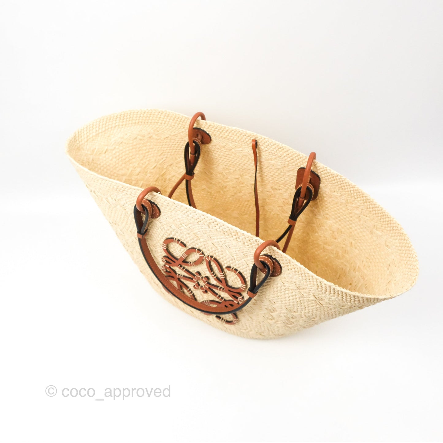 Loewe x Paula’s Ibiza Woven Anagram Basket Bag Natural/Tan