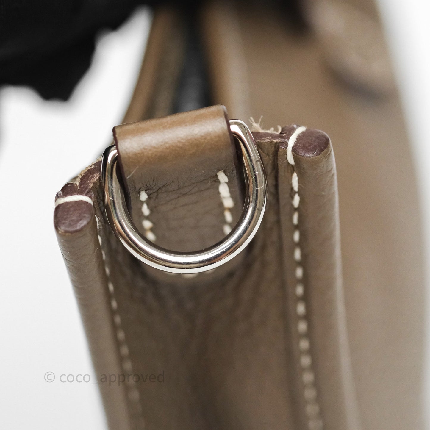 Hermès Mini Evelyne 16 Etoupe 18 Clemence Palladium Hardware
