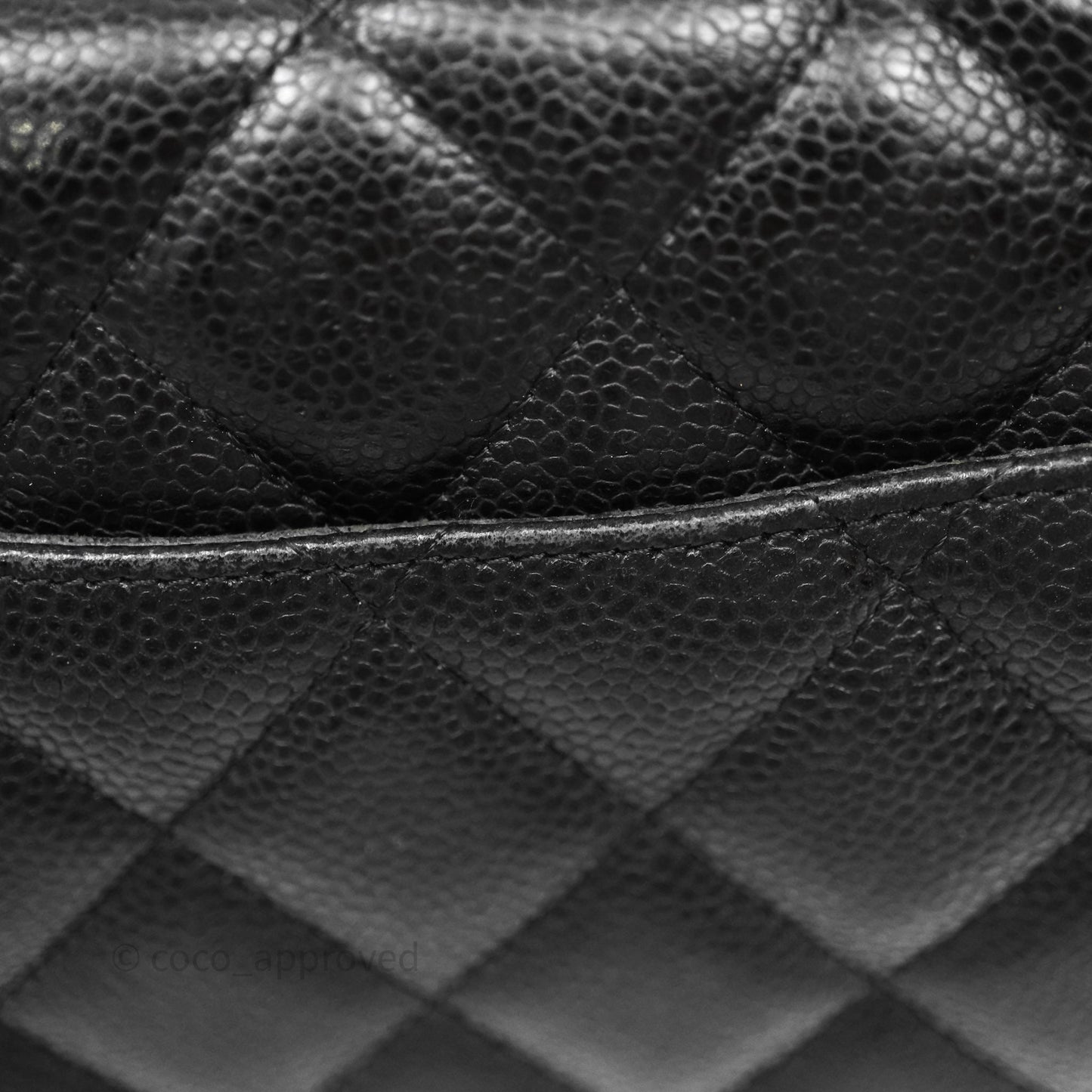 Chanel Jumbo Single Flap Black Caviar Gold Hardware⁣⁣
