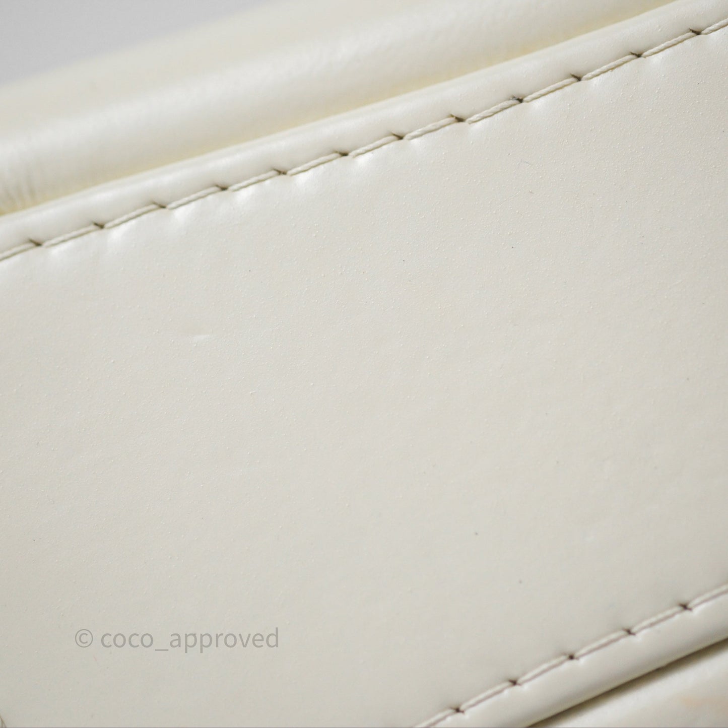 Chanel Small Gabrielle Hobo White Patent Goatskin Mixed Hardware