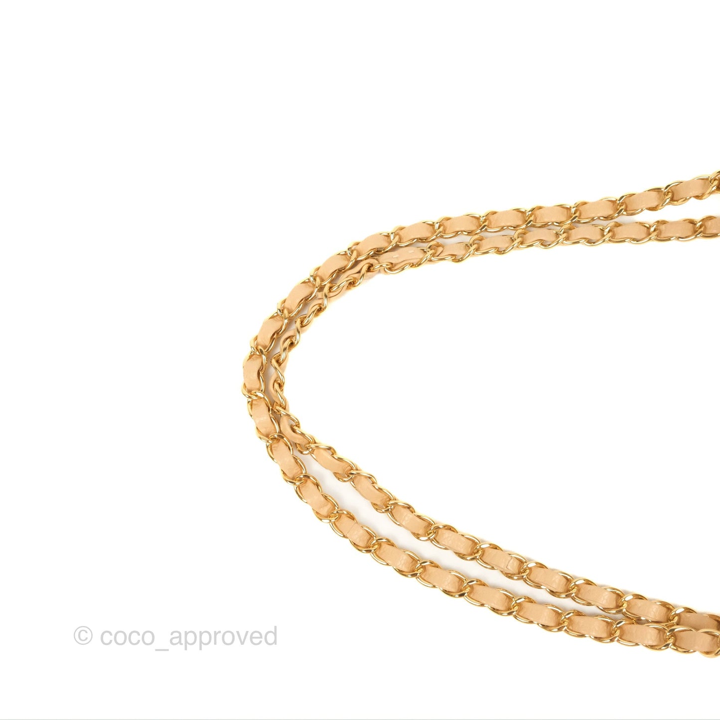 Chanel Classic M/L Medium Flap Quilted Beige Caviar Gold Hardware