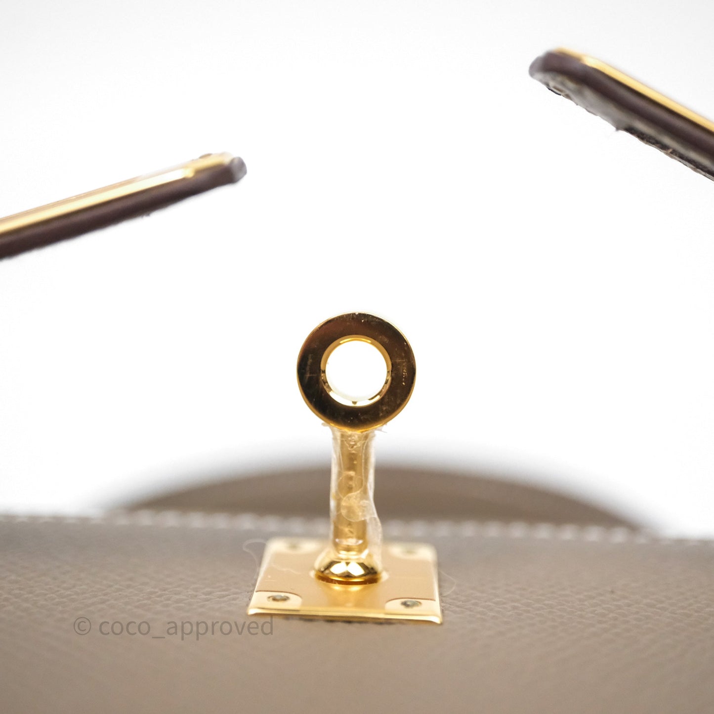 Hermes Kelly 25 Etoupe 18 Epsom Gold Hardware