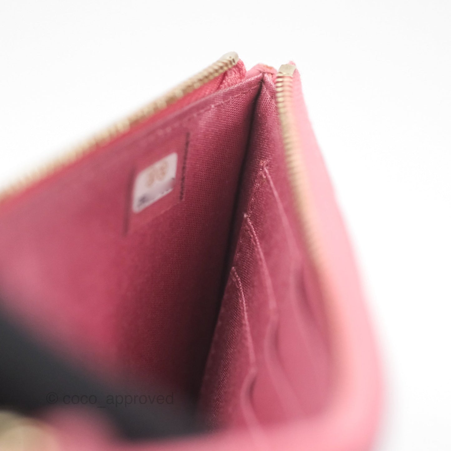 Chanel Boy Long Pouch Wallet Dusty Pink Lambskin Aged Gold Hardware