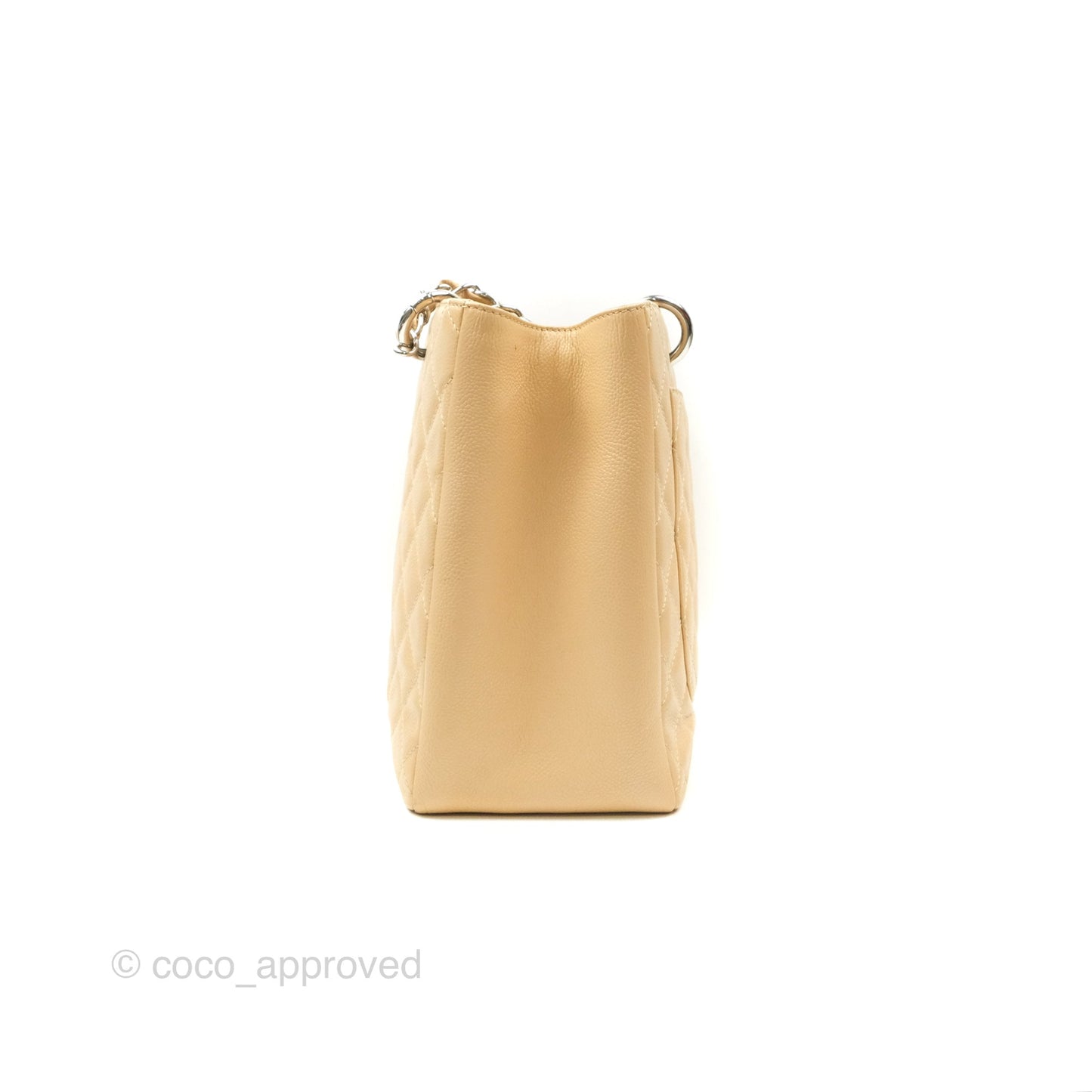 Chanel GST Beige Caviar Silver Hardware