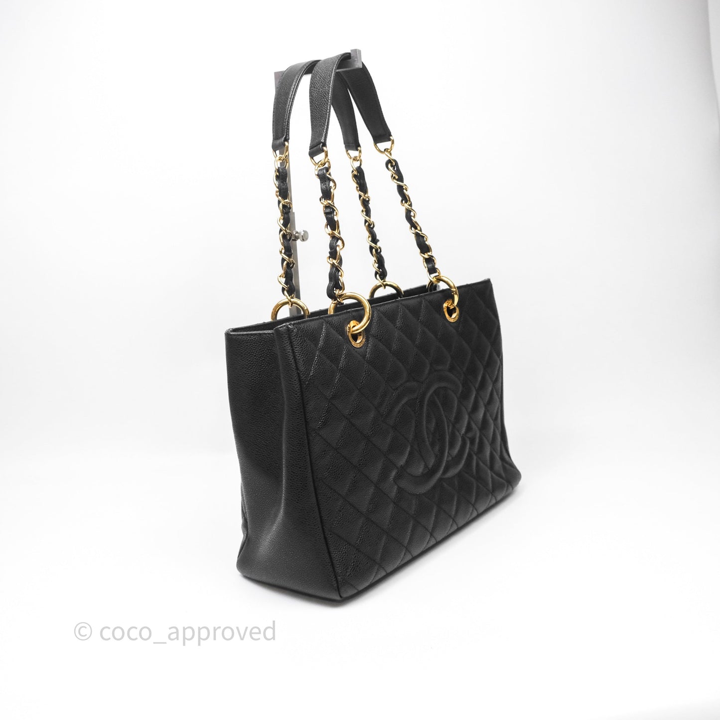 Chanel GST Black Caviar Gold Hardware