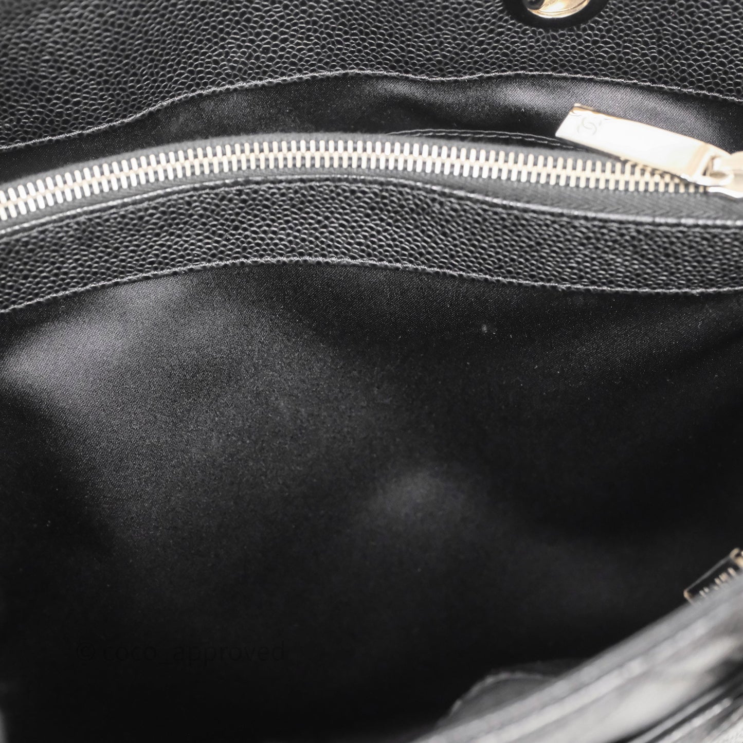 Chanel GST Black Caviar Silver Hardware