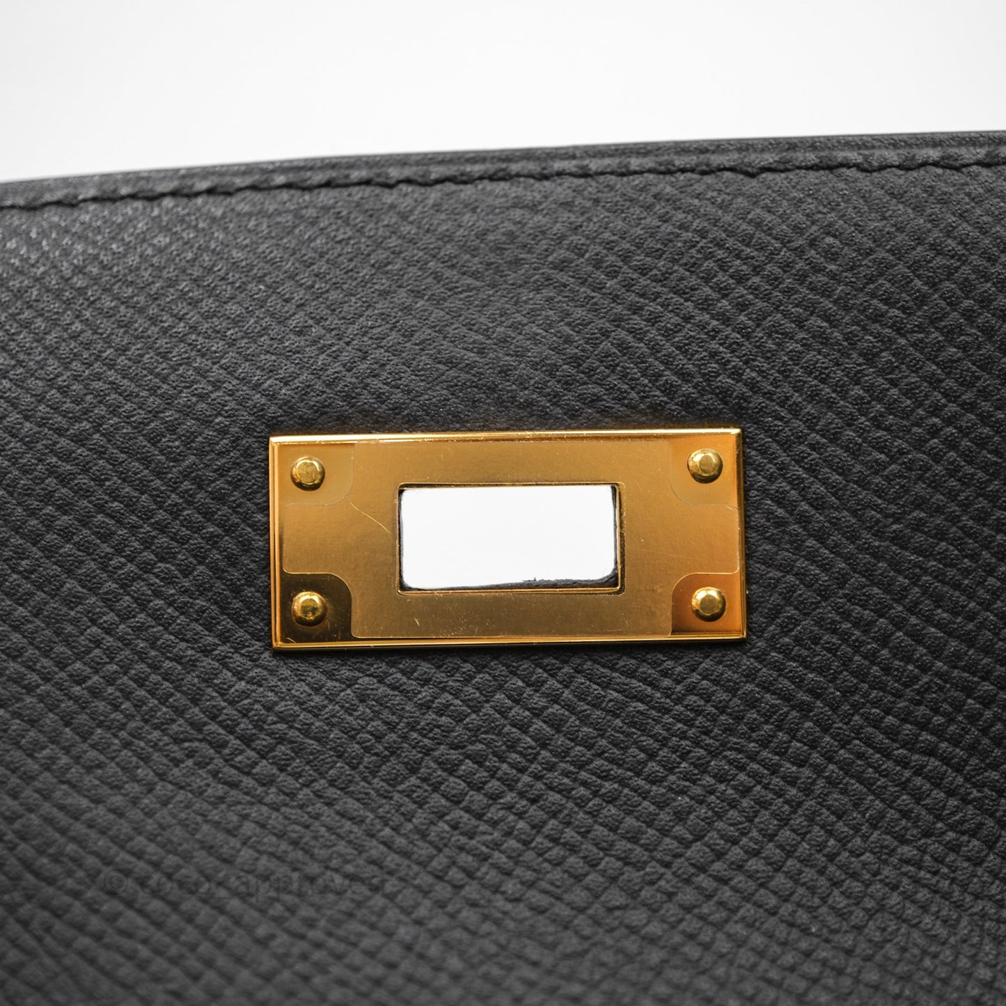 Hermès Kelly 28 Black Epsom Gold Hardware