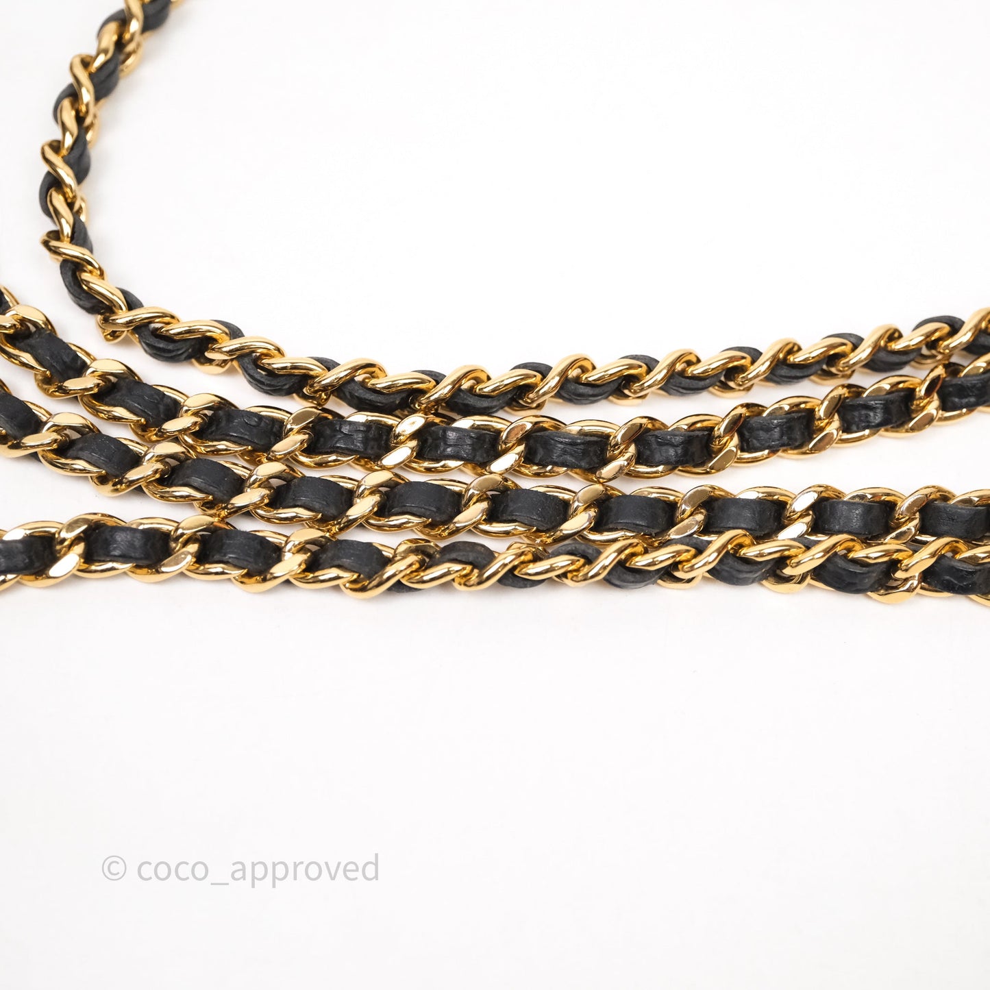 Chanel Classic Wallet On Chain WOC Quilted Black Caviar Gold Hardware