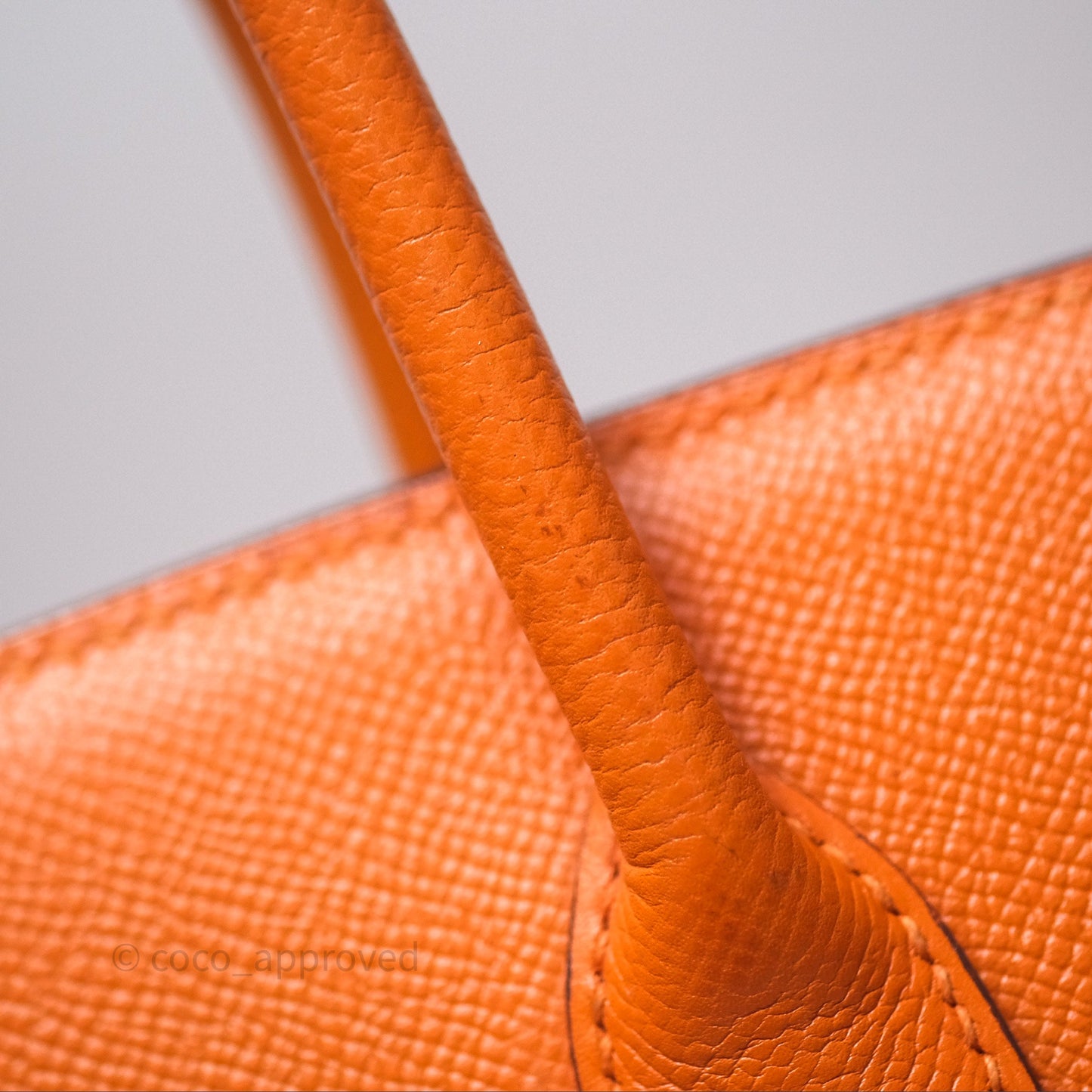 Hermès Birkin 30 Retourne Orange Epsom Palladium Hardware