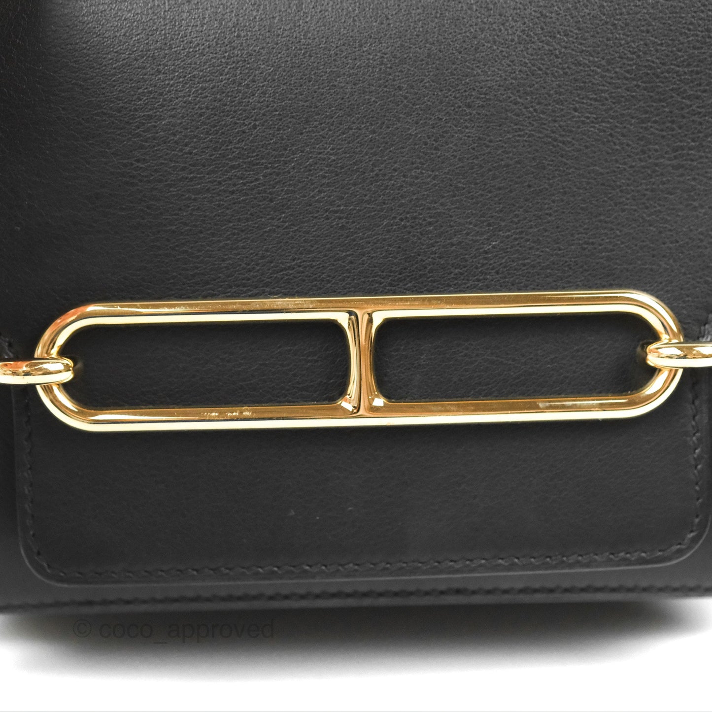 Hermès Roulis Mini 18 Black Swift Gold Hardware
