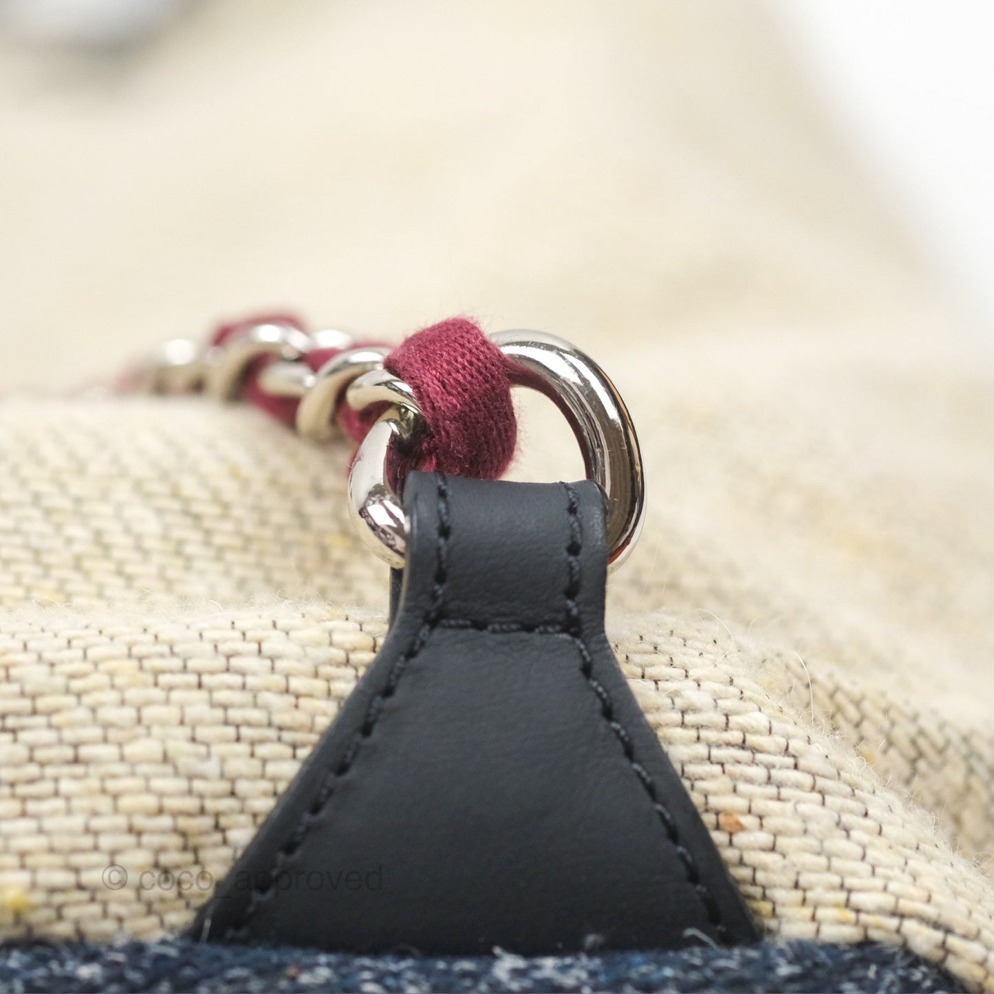 Chanel Canvas Deauville Backpack Beige