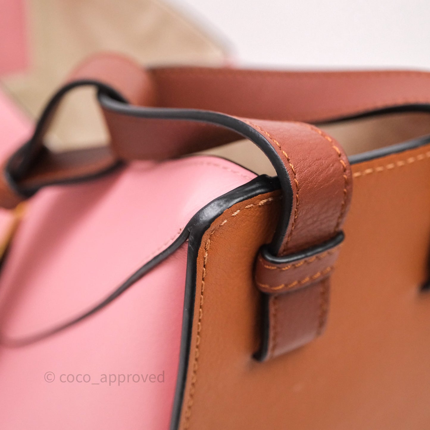 Loewe Small Hammock Shoulder Bag Pink Tan