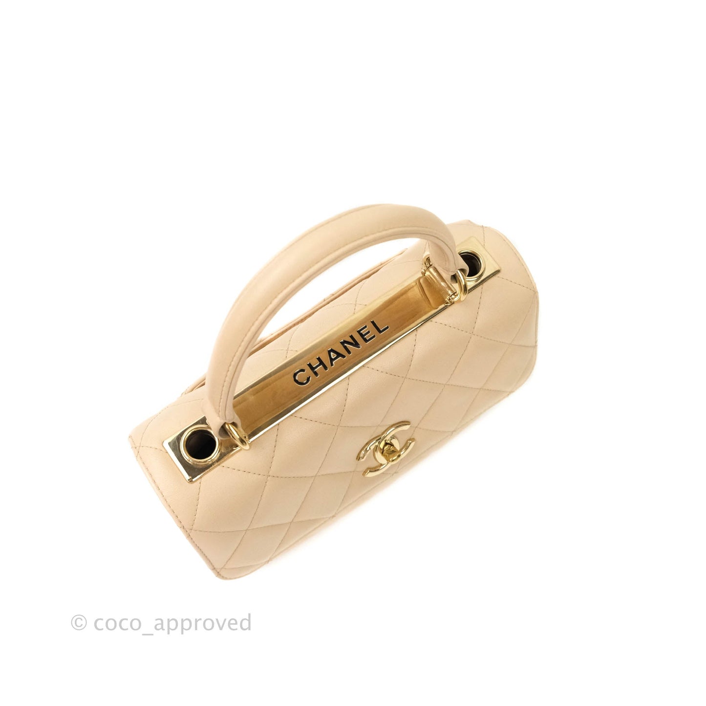 Chanel Trendy CC Small Light Beige Lambskin Gold Hardware
