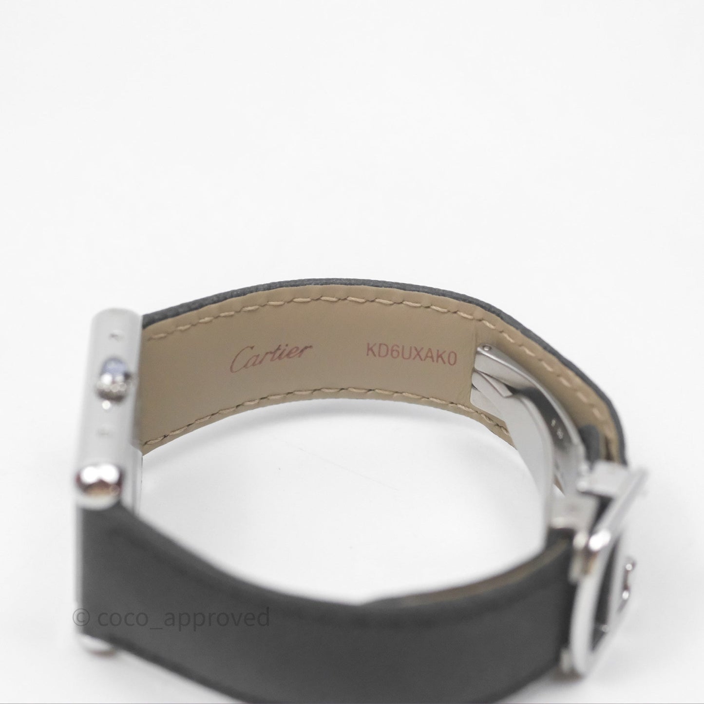 Cartier Tank Solo Watch Small Model Steel Black