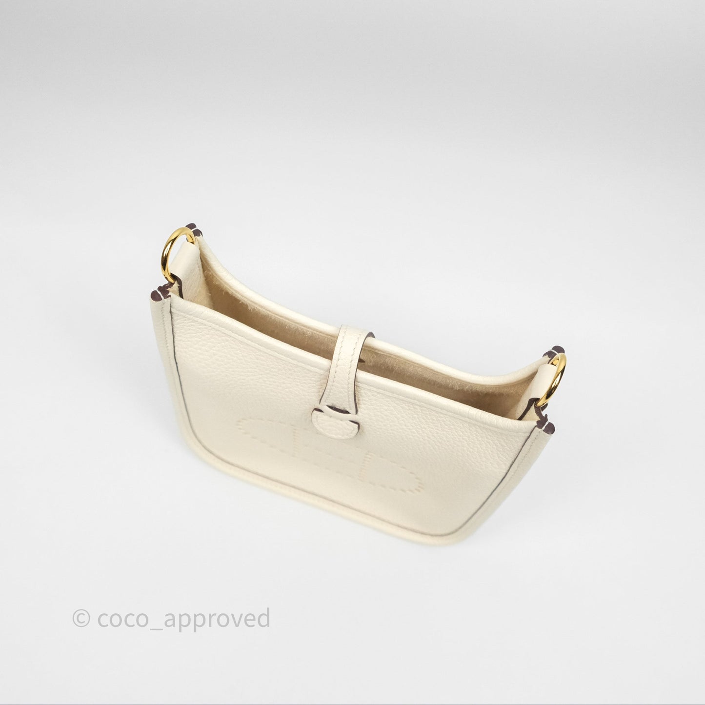 Hermès Mini Evelyne 16 Nata I2 Clemence Gold Hardware