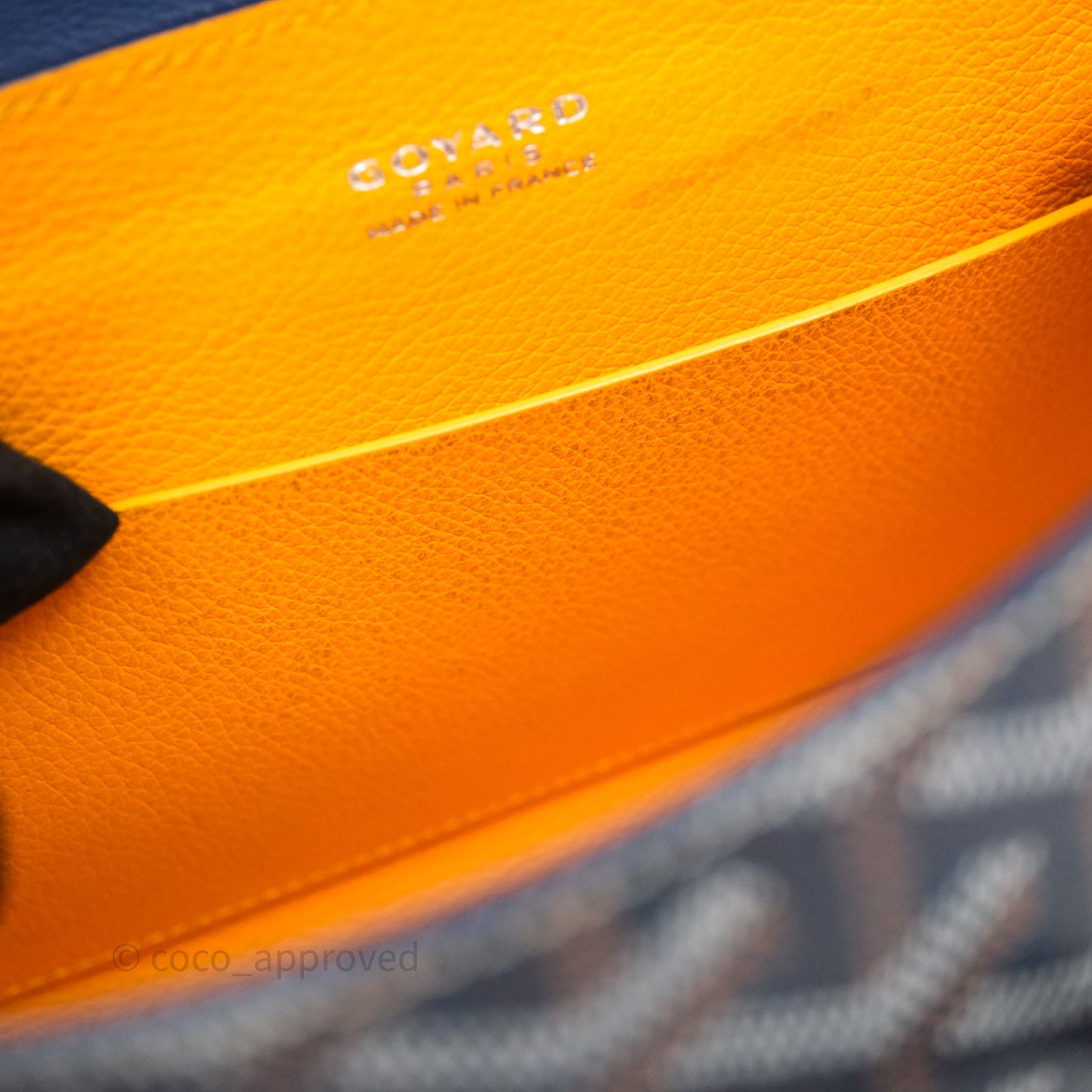 Goyard Saïgon Mini Bag Chevroches Calfskin Navy Silver Hardware
