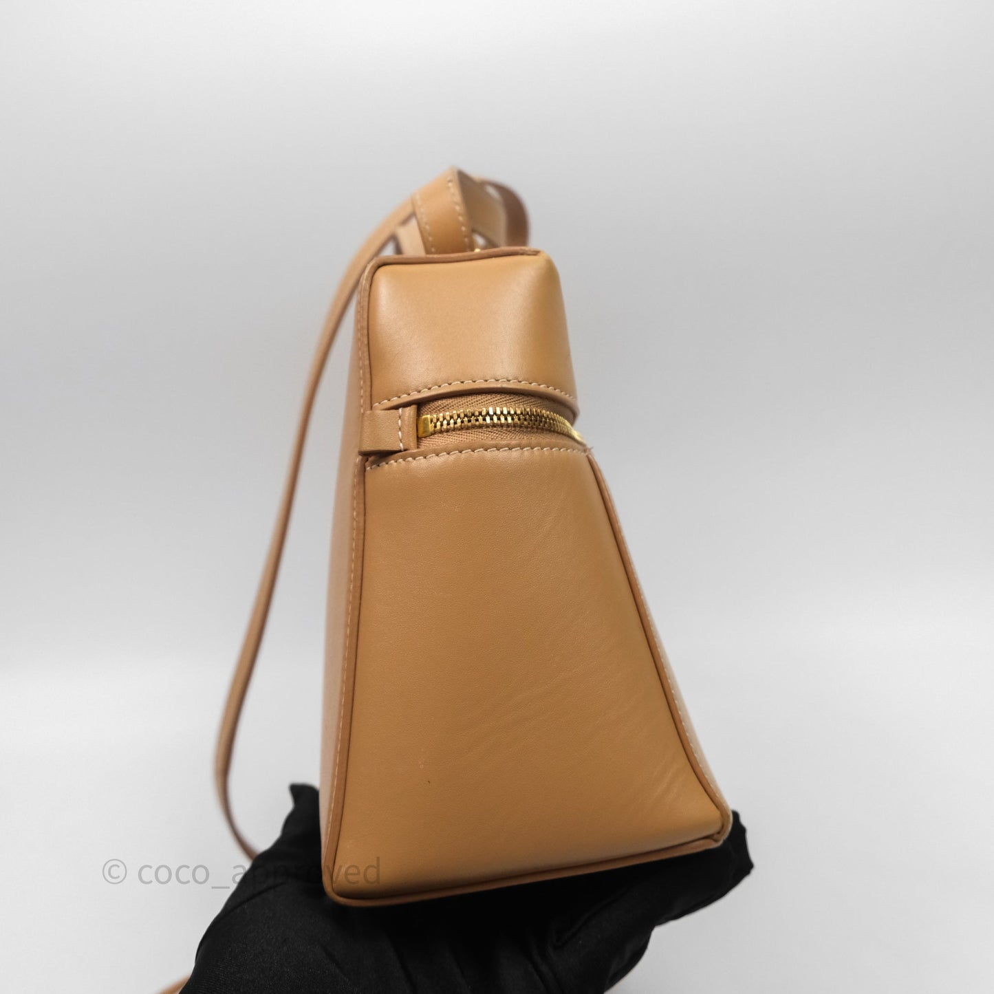 Loro Piana Extra Bag L27 Light Bamboo Calfskin Gold Hardware