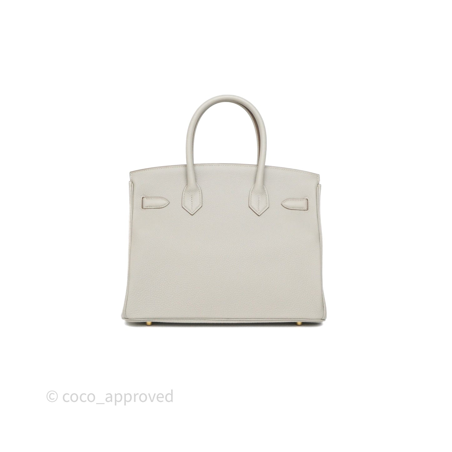 Hermès Birkin 30 Retourne Gris Perle 80 Togo Gold Hardware