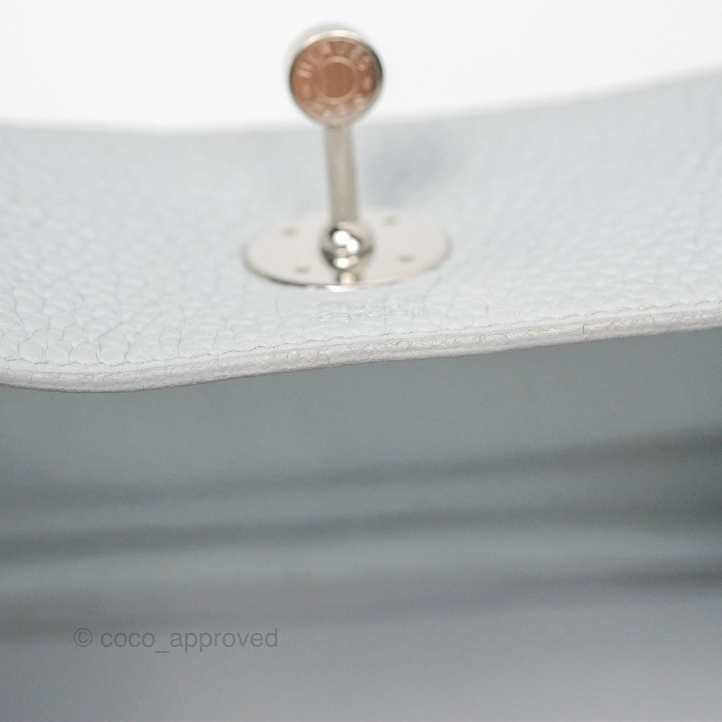 Hermès Lindy 26 Blue Glacier 8U Taurillon Clemence Palladium Hardware