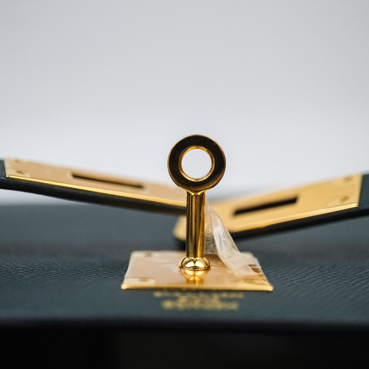 Hermès Kelly 28 6O Vert Cyprès Epsom Gold Hardware