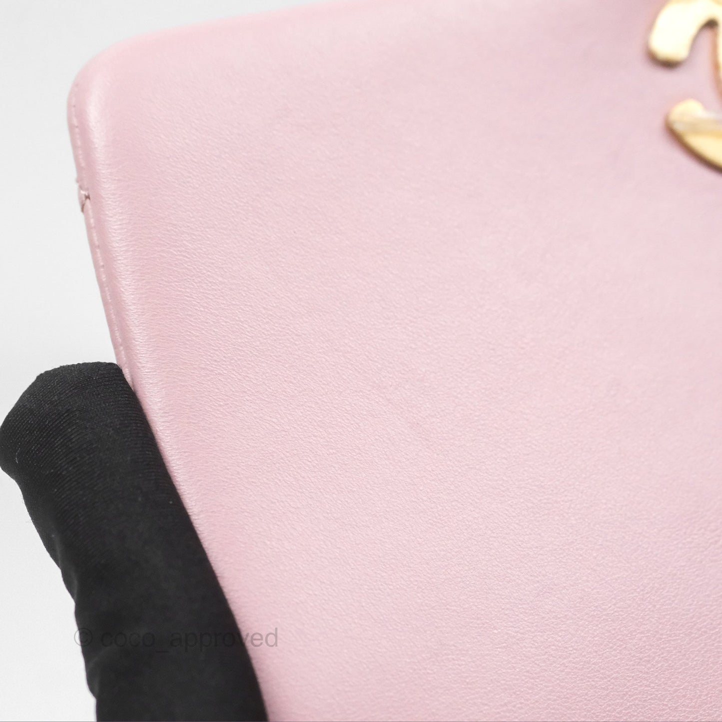 Chanel Flap Bag Dusty Pink Lambskin Aged Gold Hardware 24P