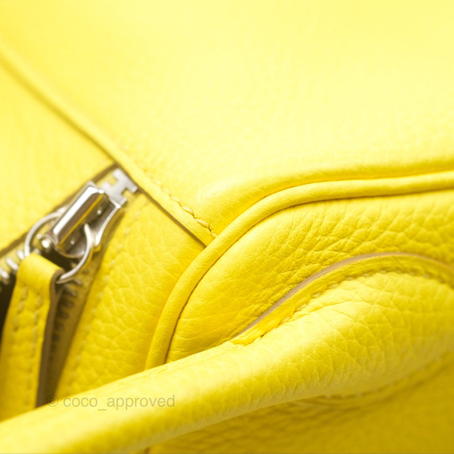Hermès Lindy 30 Celemence Lime 9R Palladium Hardware