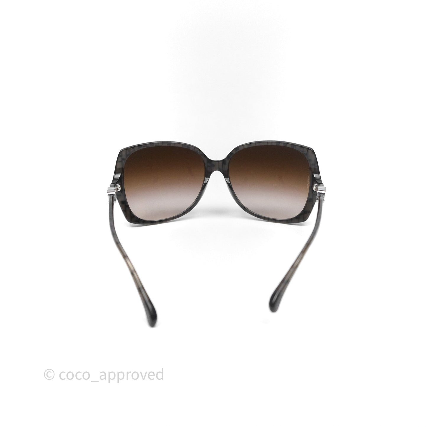 Chanel 5216 Square Oversized Frame CC Sunglasses Brown