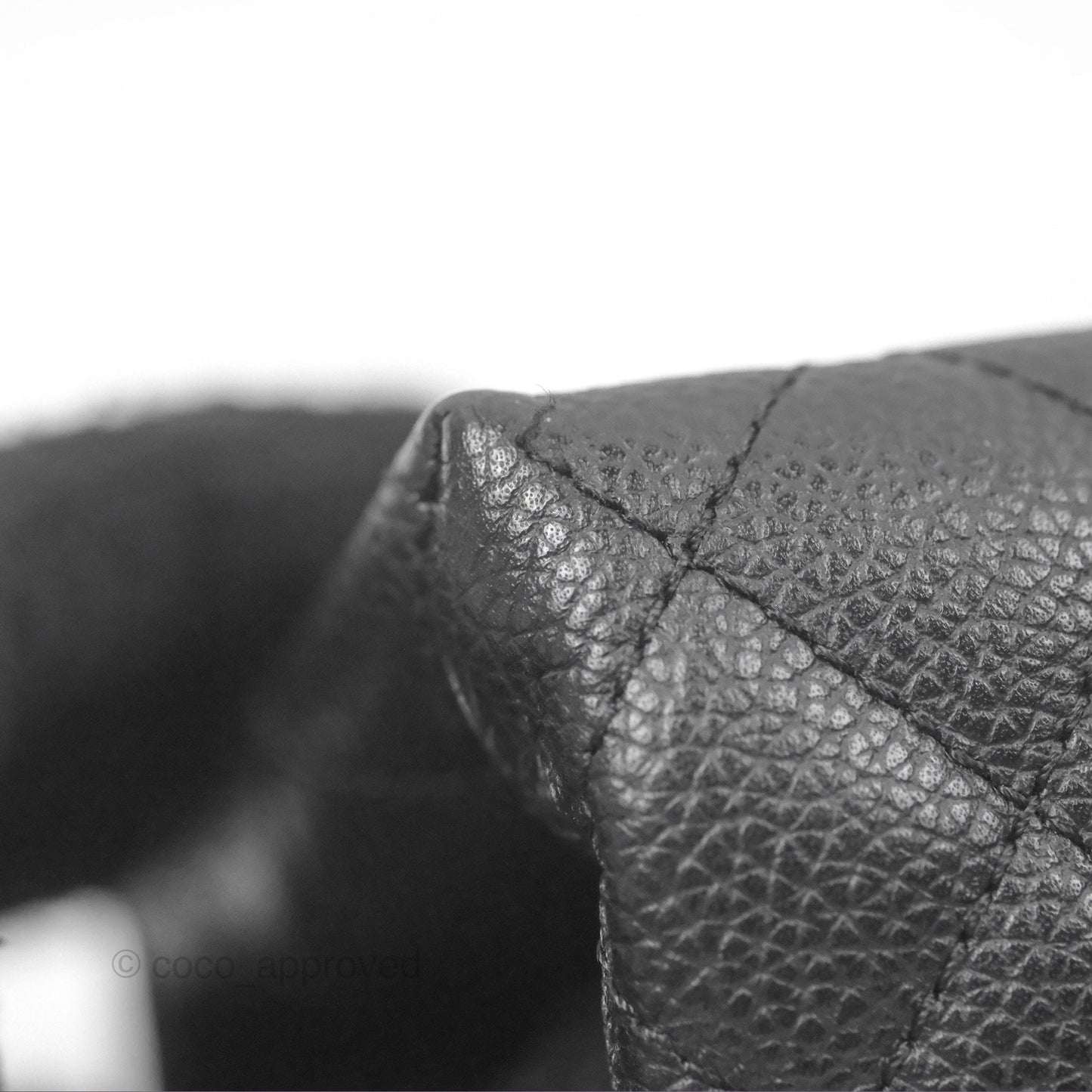 Chanel Reissue Quilted Belt Bag Black Caviar Silver Hardware