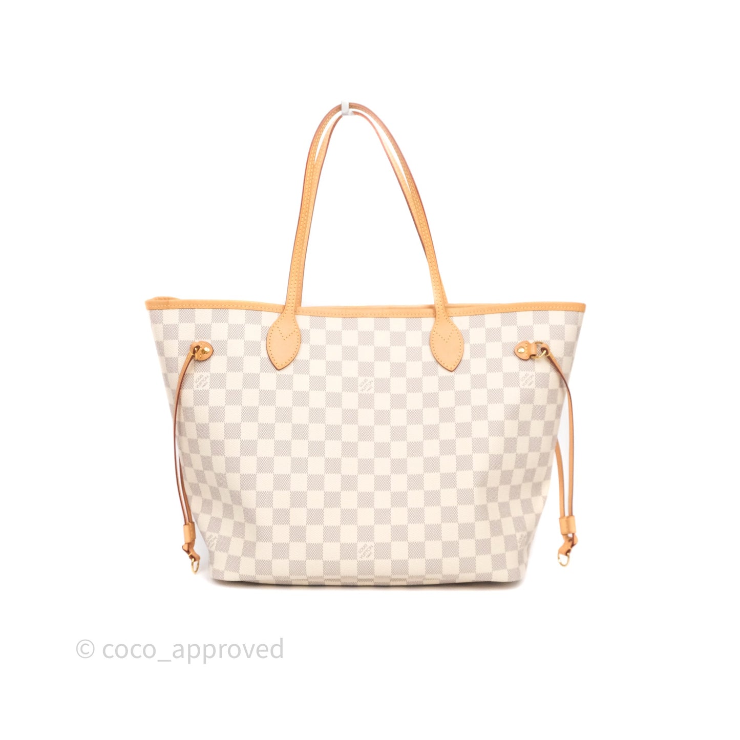 Louis Vuitton Neverfull MM Damier Azur Canvas Tote Bag