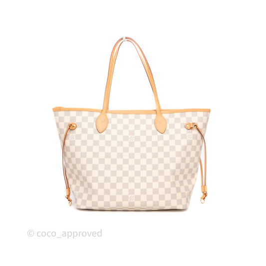Louis Vuitton Neverfull MM Damier Azur Canvas Tote Bag