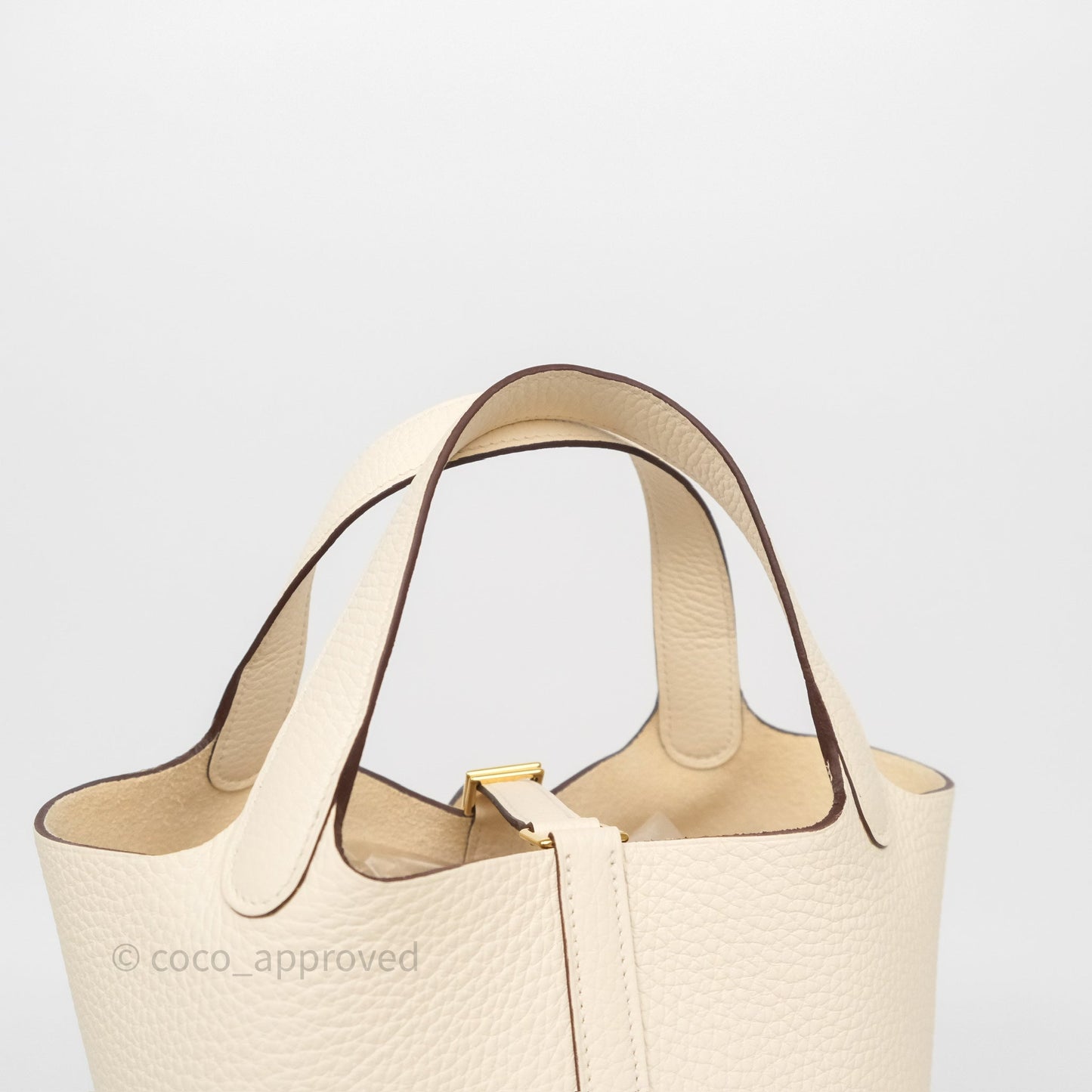 Hermès Picotin Lock 18 Nata I2 Clemence Gold Hardware