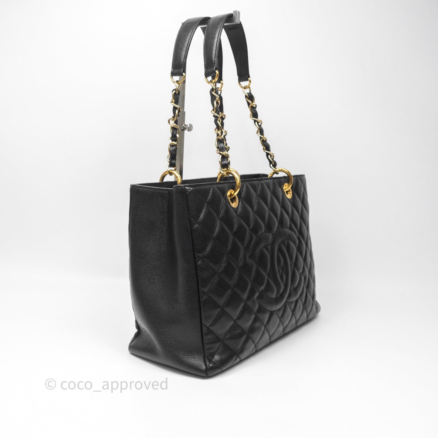 Chanel GST Black Caviar Gold Hardware