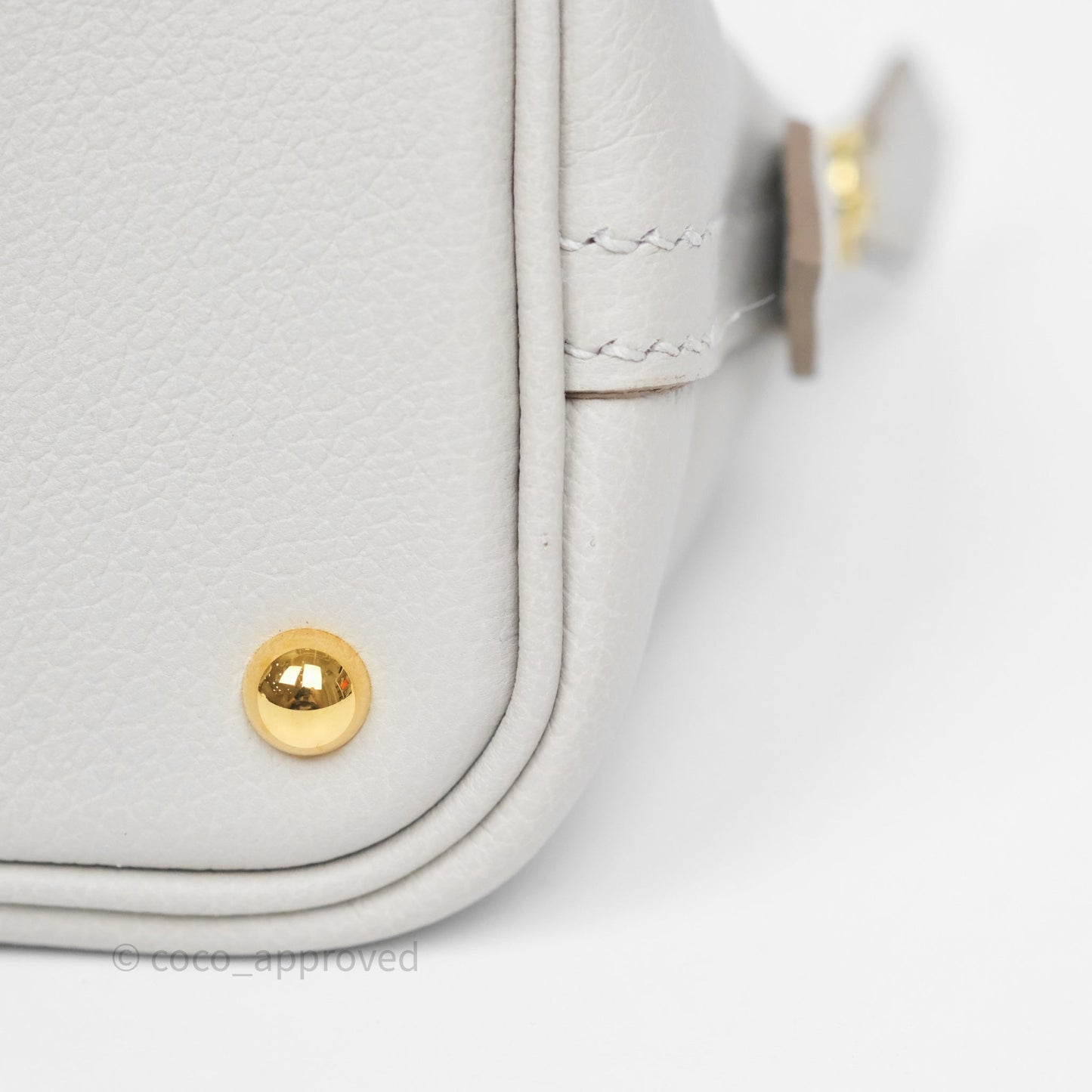 Hermès Bolide Mini 1923 Gris Perle 80 Evercolor Gold Hardware