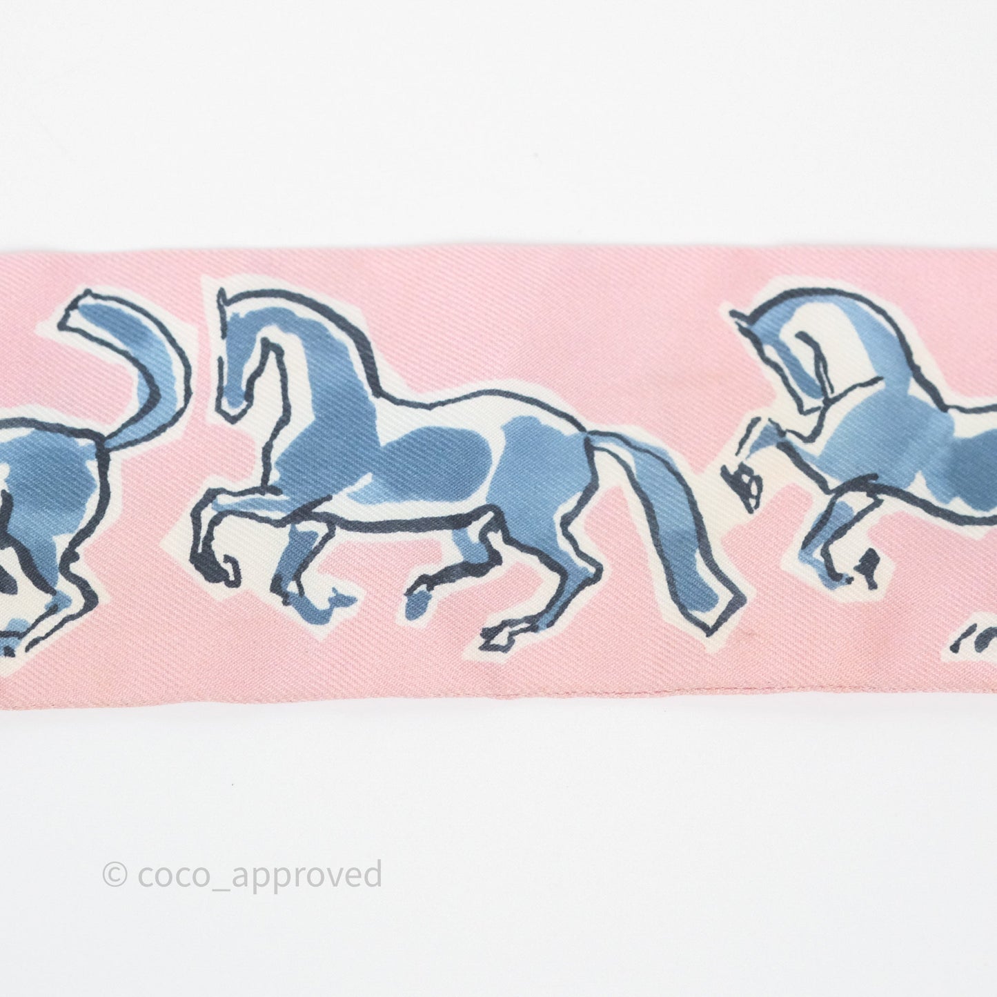 Hermès Chevaux en Liberte Silk Twilly