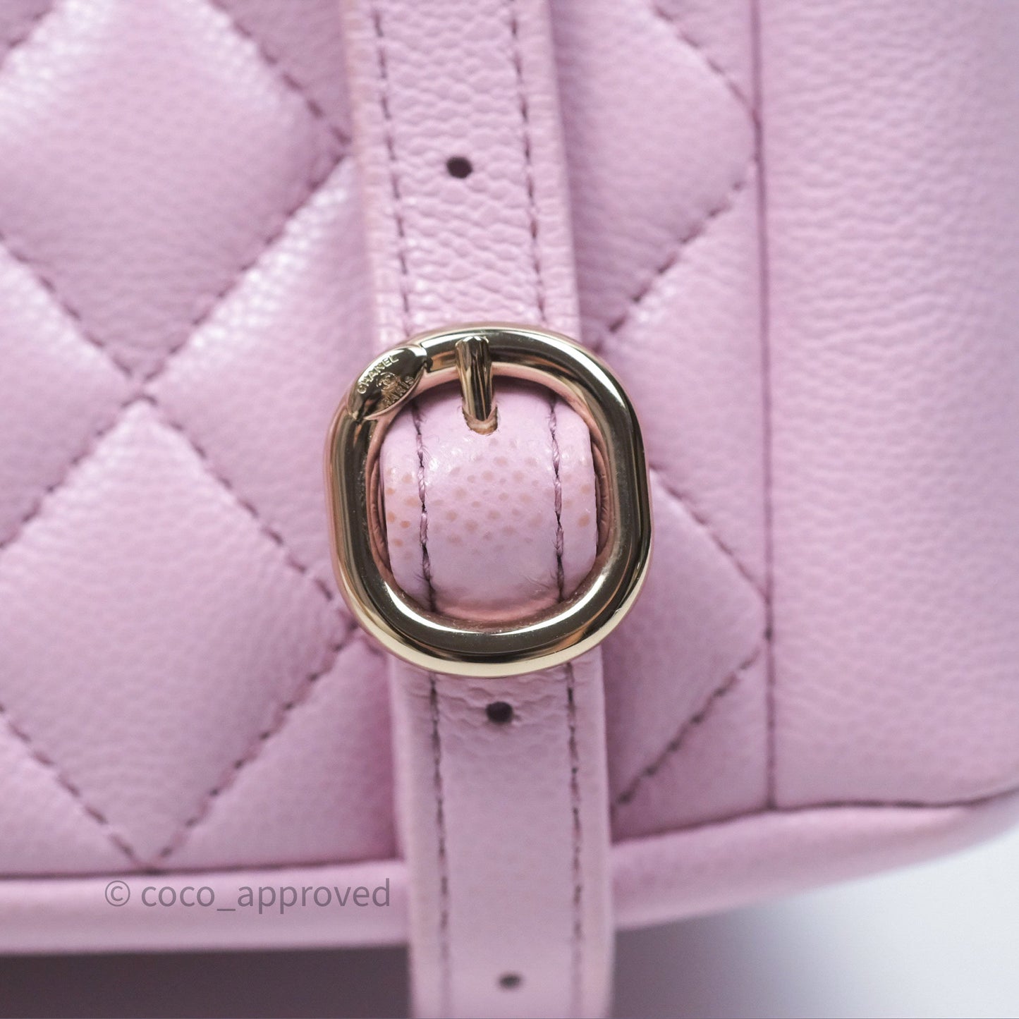 Chanel Mini Duma Backpack Pink Lilac Caviar Gold Hardware