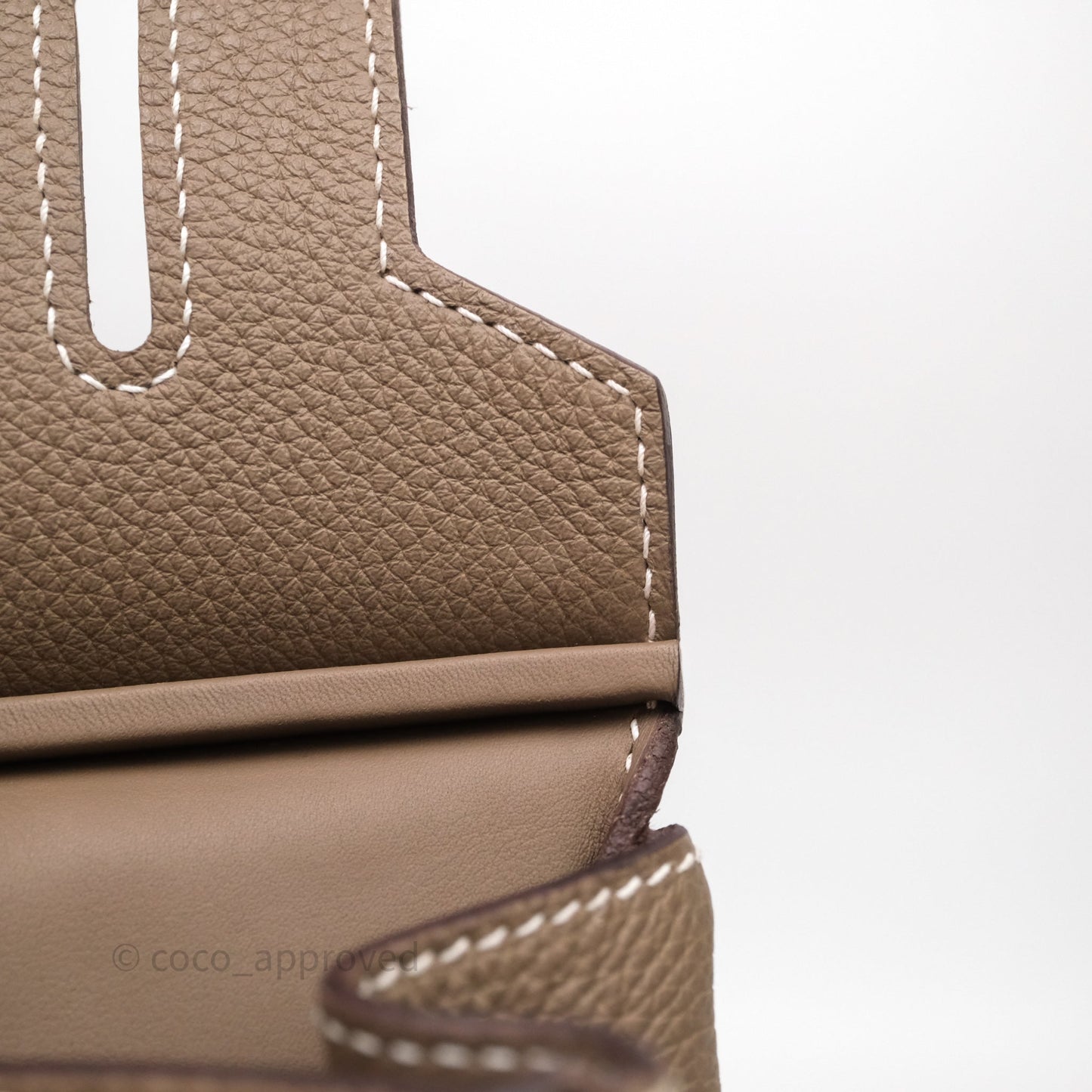 Hermès Hac a Dos PM Backpack Etoupe 18 Togo Palladium Hardware